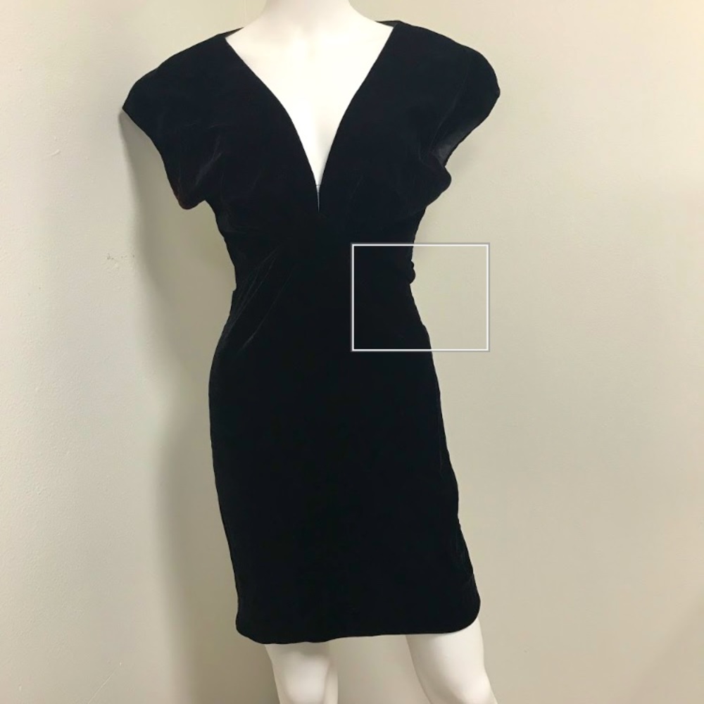 David Howard of California Black Velvet Dress